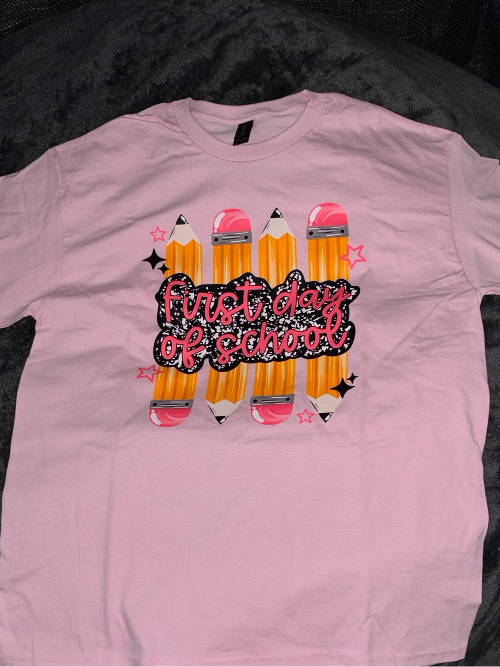 First Day of School Pencil Graphic Tee